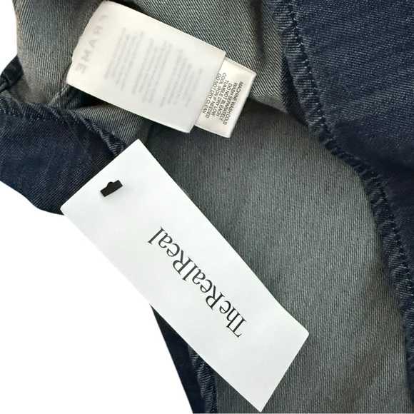 FRAME Nina Puff Sleeve Denim Minidress In Gorham Size L  Puff Sleeve Size L $428 - Picture 7 of 9